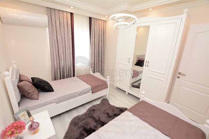 اطلالة بحر مباشرة - شقة واسعة 140 متر - تصميم 2+1 - مهموتلار / الانيا