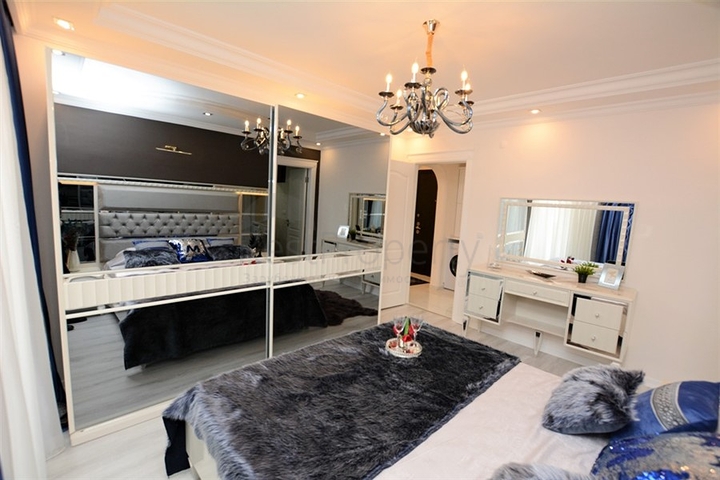 اطلالة بحر مباشرة - شقة واسعة 140 متر - تصميم 2+1 - مهموتلار / الانيا