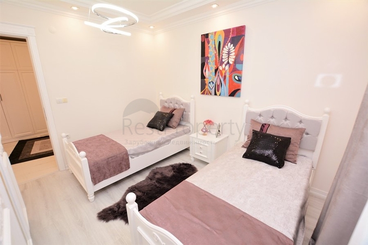 اطلالة بحر مباشرة - شقة واسعة 140 متر - تصميم 2+1 - مهموتلار / الانيا