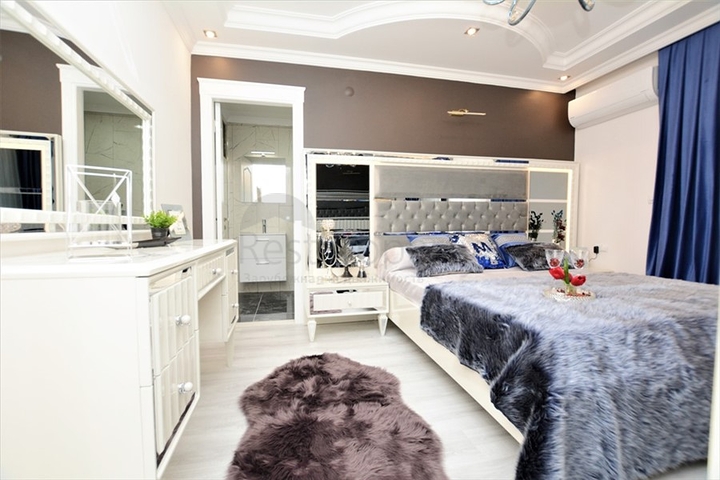 اطلالة بحر مباشرة - شقة واسعة 140 متر - تصميم 2+1 - مهموتلار / الانيا