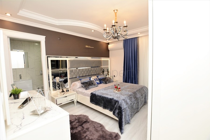 اطلالة بحر مباشرة - شقة واسعة 140 متر - تصميم 2+1 - مهموتلار / الانيا