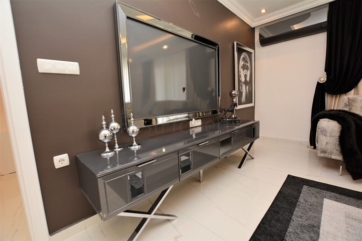 اطلالة بحر مباشرة - شقة واسعة 140 متر - تصميم 2+1 - مهموتلار / الانيا