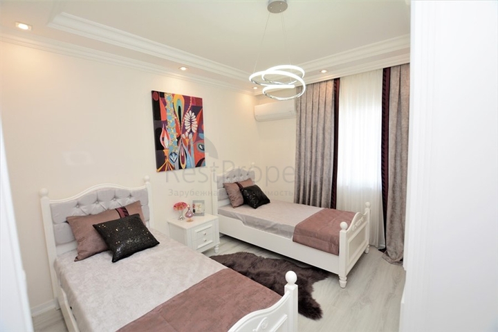 اطلالة بحر مباشرة - شقة واسعة 140 متر - تصميم 2+1 - مهموتلار / الانيا