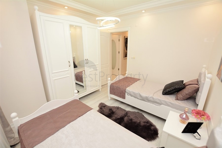 اطلالة بحر مباشرة - شقة واسعة 140 متر - تصميم 2+1 - مهموتلار / الانيا