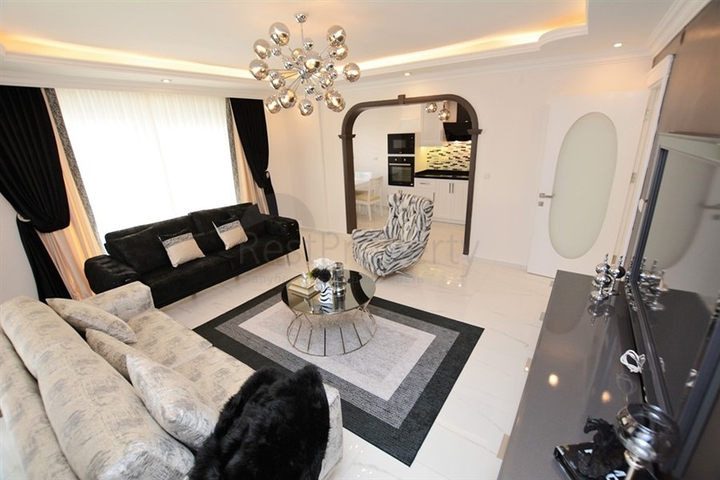 اطلالة بحر مباشرة - شقة واسعة 140 متر - تصميم 2+1 - مهموتلار / الانيا