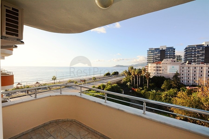 اطلالة بحر مباشرة - شقة واسعة 140 متر - تصميم 2+1 - مهموتلار / الانيا