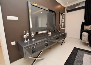 اطلالة بحر مباشرة - شقة واسعة 140 متر - تصميم 2+1 - مهموتلار / الانيا