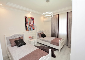 اطلالة بحر مباشرة - شقة واسعة 140 متر - تصميم 2+1 - مهموتلار / الانيا