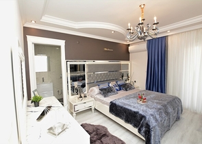 اطلالة بحر مباشرة - شقة واسعة 140 متر - تصميم 2+1 - مهموتلار / الانيا