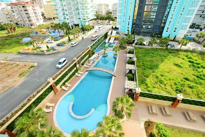 على مسافة 100 متر من البحر - مجمع 5 نجوم - شقة 1+1 في مهموتلار / الانيا