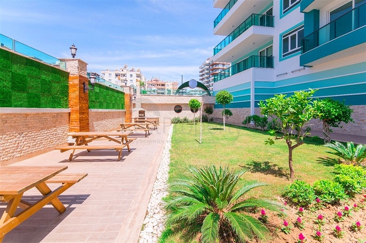 على مسافة 100 متر من البحر - مجمع 5 نجوم - شقة 1+1 في مهموتلار / الانيا