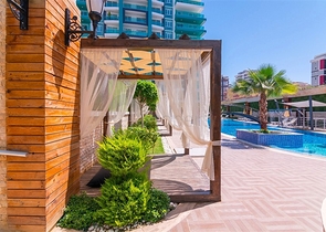 على مسافة 100 متر من البحر - مجمع 5 نجوم - شقة 1+1 في مهموتلار / الانيا