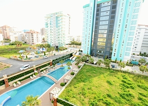 مجمع بخدمات 5 نجوم - قريب من البحر - شقة غرفة وصالة - مهموتلار / الانيا 