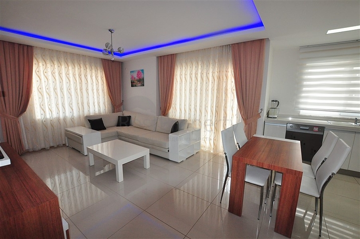 شقة مؤثثة - تصميم 1+1 - ضمن مجمع سكني - مهموتلار / الانيا