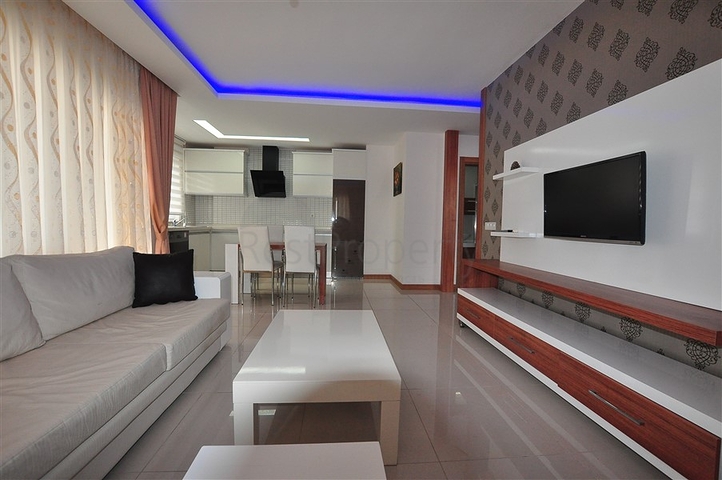 شقة مؤثثة - تصميم 1+1 - ضمن مجمع سكني - مهموتلار / الانيا