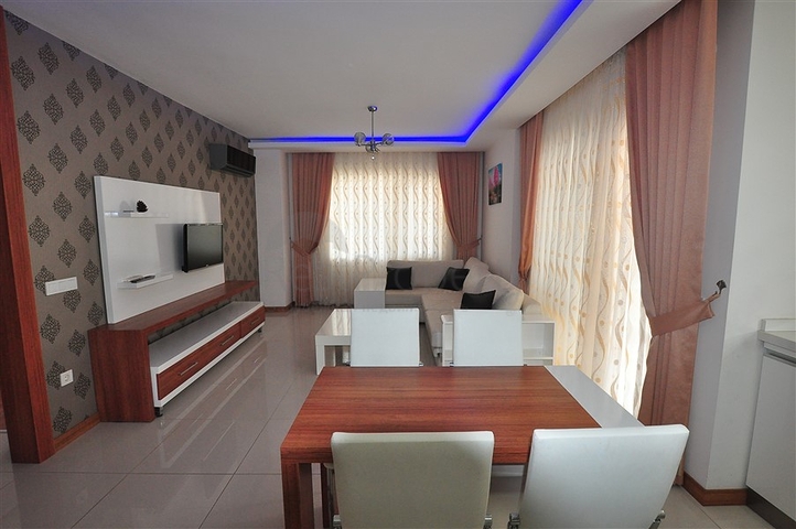 شقة مؤثثة - تصميم 1+1 - ضمن مجمع سكني - مهموتلار / الانيا