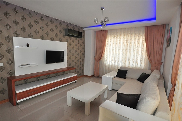 شقة مؤثثة - تصميم 1+1 - ضمن مجمع سكني - مهموتلار / الانيا