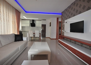 شقة مؤثثة - تصميم 1+1 - ضمن مجمع سكني - مهموتلار / الانيا