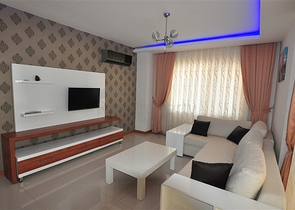 شقة مؤثثة - تصميم 1+1 - ضمن مجمع سكني - مهموتلار / الانيا