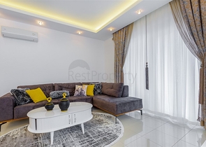 منطقة راقية - شقة واسعة من تصميم غرفة وصالة - مجمع انيق - اوبا / الانيا 