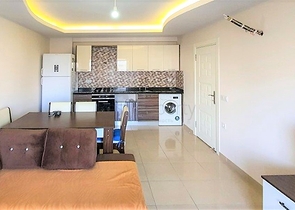 شقة مفروشة غرفة وصالة - ضمن مجمع سكني - مهموتلار / الانيا 