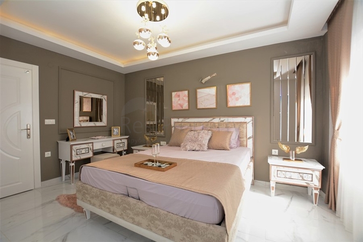 تصميم فاخر - طابق مرتفع - شقة غرفتين وصالة مفروشة - مهموتلار / الانيا 