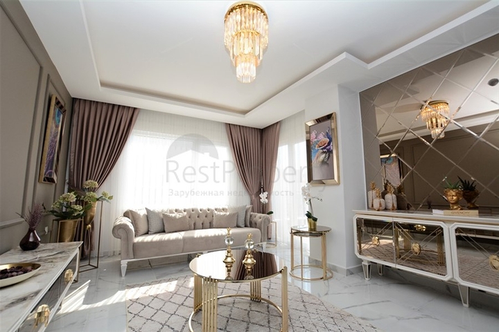 تصميم فاخر - طابق مرتفع - شقة غرفتين وصالة مفروشة - مهموتلار / الانيا 