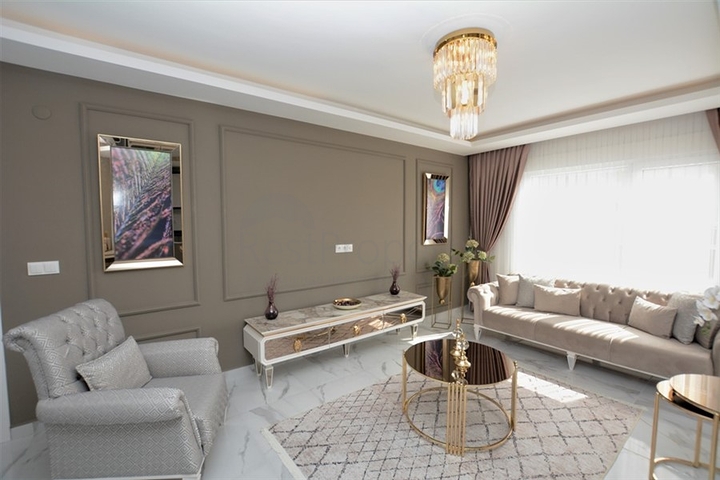 تصميم فاخر - طابق مرتفع - شقة غرفتين وصالة مفروشة - مهموتلار / الانيا 