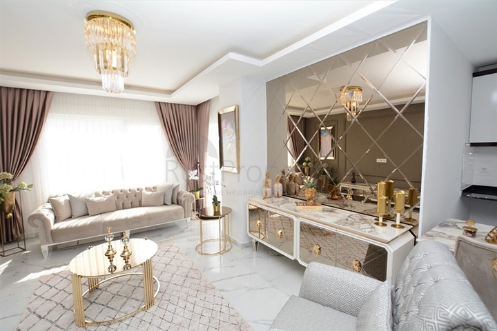 تصميم فاخر - طابق مرتفع - شقة غرفتين وصالة مفروشة - مهموتلار / الانيا 