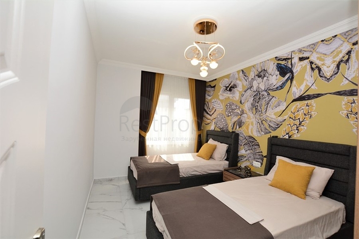 تصميم فاخر - طابق مرتفع - شقة غرفتين وصالة مفروشة - مهموتلار / الانيا 