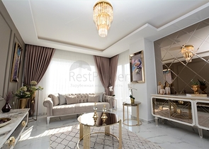 تصميم فاخر - طابق مرتفع - شقة غرفتين وصالة مفروشة - مهموتلار / الانيا 