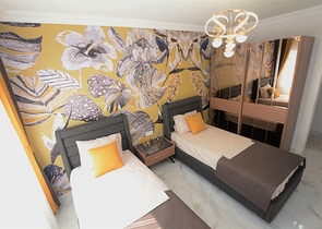 تصميم فاخر - طابق مرتفع - شقة غرفتين وصالة مفروشة - مهموتلار / الانيا 