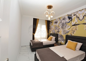 تصميم فاخر - طابق مرتفع - شقة غرفتين وصالة مفروشة - مهموتلار / الانيا 