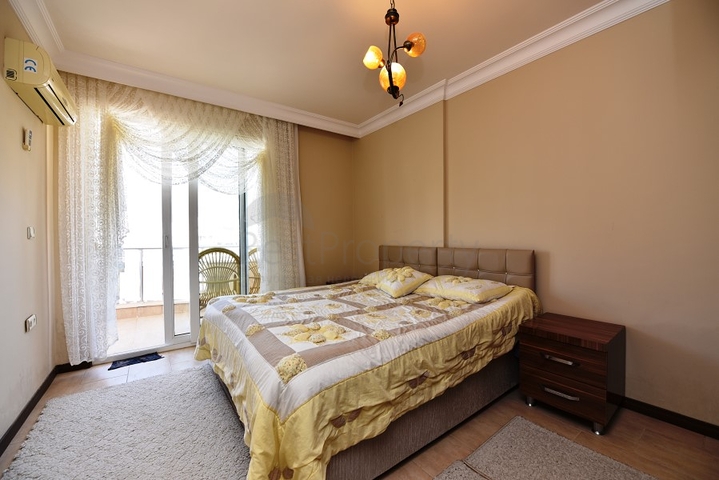 اطلالة بحر - شقة عائلية غرفتين وصالة - مهموتلار / الانيا 