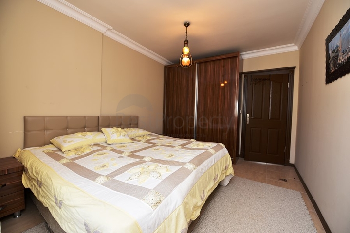 اطلالة بحر - شقة عائلية غرفتين وصالة - مهموتلار / الانيا 