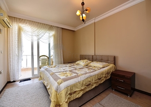 اطلالة بحر - شقة عائلية غرفتين وصالة - مهموتلار / الانيا 