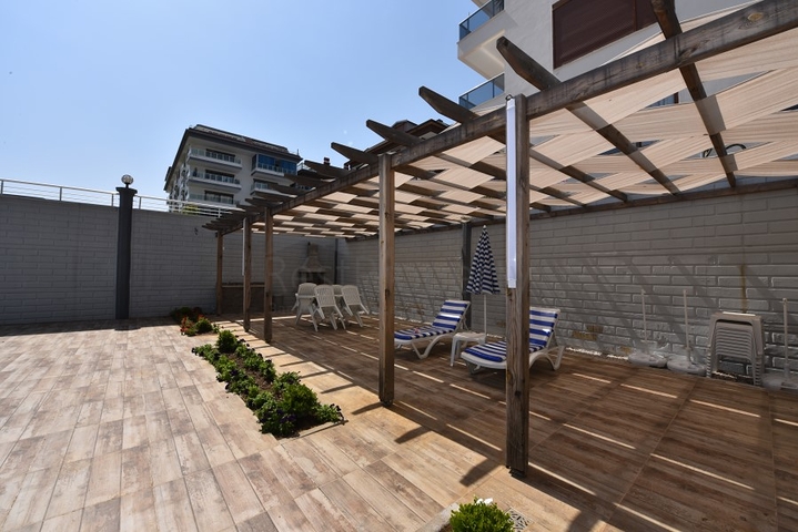 حديقة دوبلكس - غرفتين وصالة - مجمع حديث مع اطلالة بحر - كاستل / الانيا 