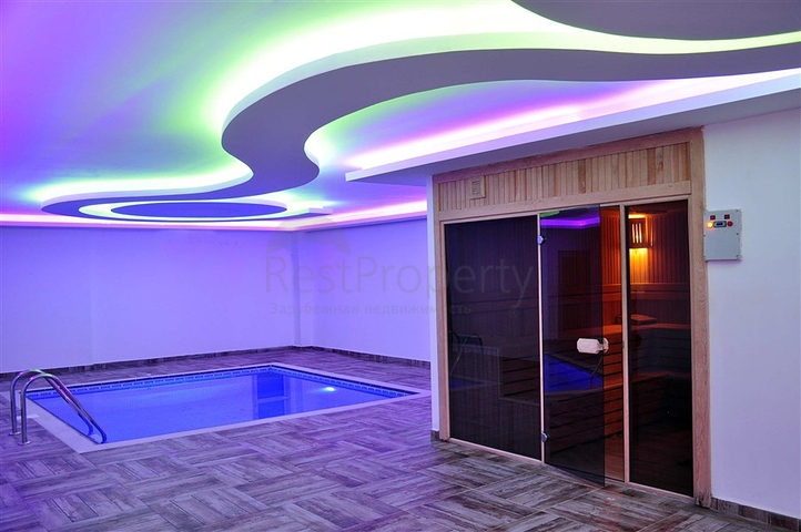 حديقة دوبلكس - غرفتين وصالة - مجمع حديث مع اطلالة بحر - كاستل / الانيا 