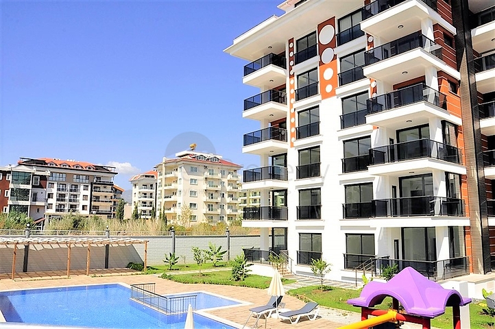 حديقة دوبلكس - غرفتين وصالة - مجمع حديث مع اطلالة بحر - كاستل / الانيا 