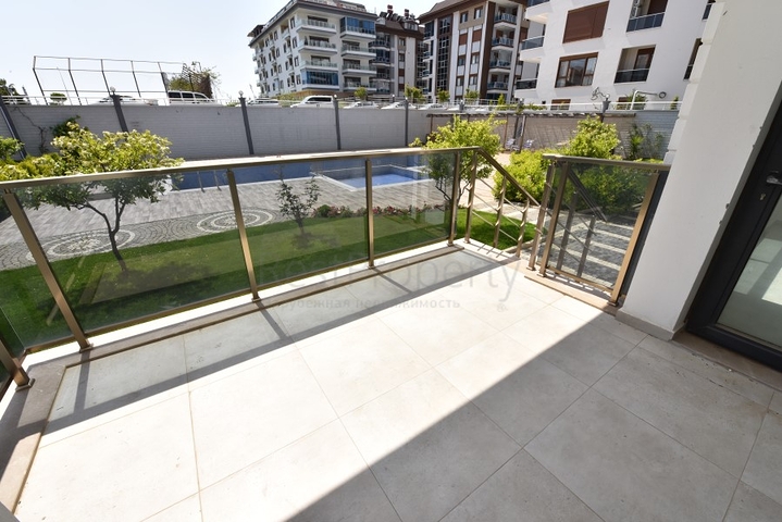 حديقة دوبلكس - غرفتين وصالة - مجمع حديث مع اطلالة بحر - كاستل / الانيا 