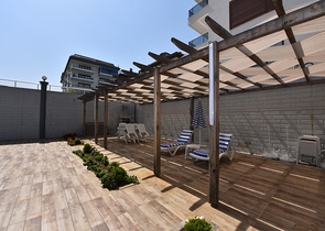 حديقة دوبلكس - غرفتين وصالة - مجمع حديث مع اطلالة بحر - كاستل / الانيا 