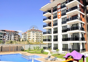 حديقة دوبلكس - غرفتين وصالة - مجمع حديث مع اطلالة بحر - كاستل / الانيا 