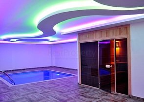 حديقة دوبلكس - غرفتين وصالة - مجمع حديث مع اطلالة بحر - كاستل / الانيا 