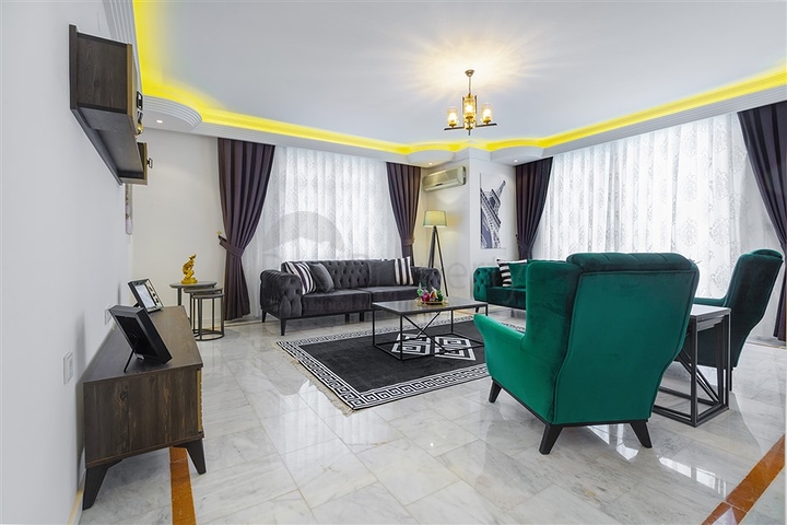 شقة واسعة - غرفتين وصالة مفروشة  مع مطبخ منفصل - مهموتلار / الانيا