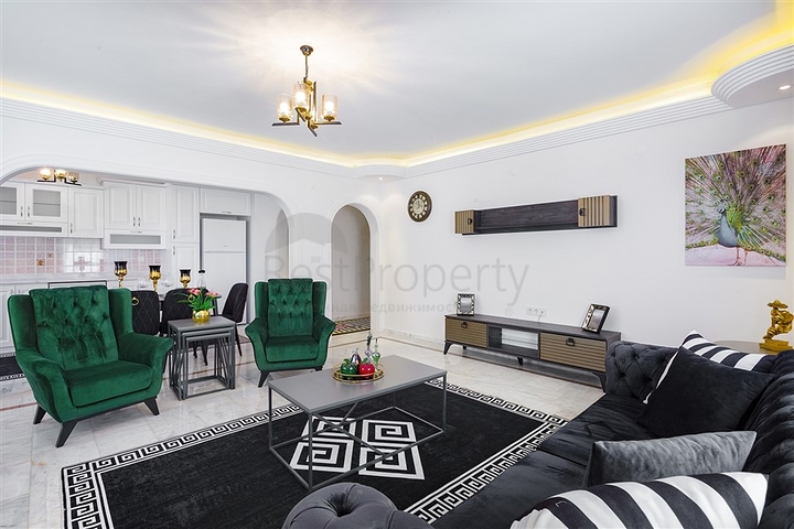 شقة واسعة - غرفتين وصالة مفروشة  مع مطبخ منفصل - مهموتلار / الانيا