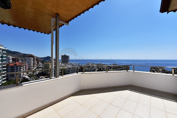 اطلالة بحر - على شارع بارباروس - دوبلكس 3 غرفة وصالة - مهموتلار / الانيا 