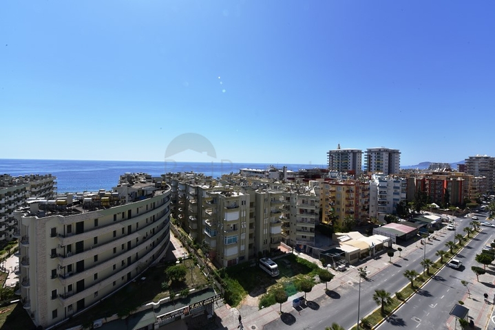 اطلالة بحر - على شارع بارباروس - دوبلكس 3 غرفة وصالة - مهموتلار / الانيا 