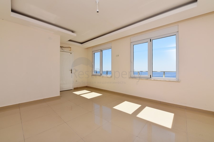 اطلالة بحر - على شارع بارباروس - دوبلكس 3 غرفة وصالة - مهموتلار / الانيا 