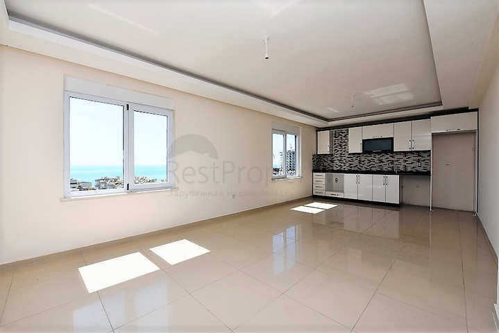 اطلالة بحر - على شارع بارباروس - دوبلكس 3 غرفة وصالة - مهموتلار / الانيا 