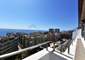 اطلالة بحر - على شارع بارباروس - دوبلكس 3 غرفة وصالة - مهموتلار / الانيا 